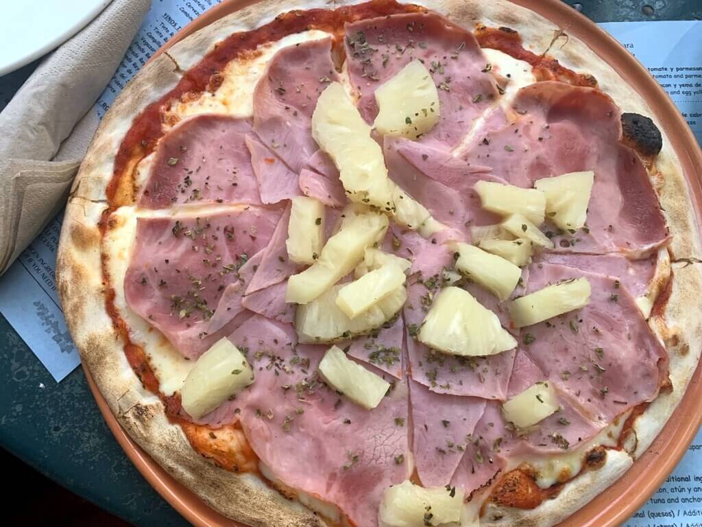 Una de las pizzas de La Almazara