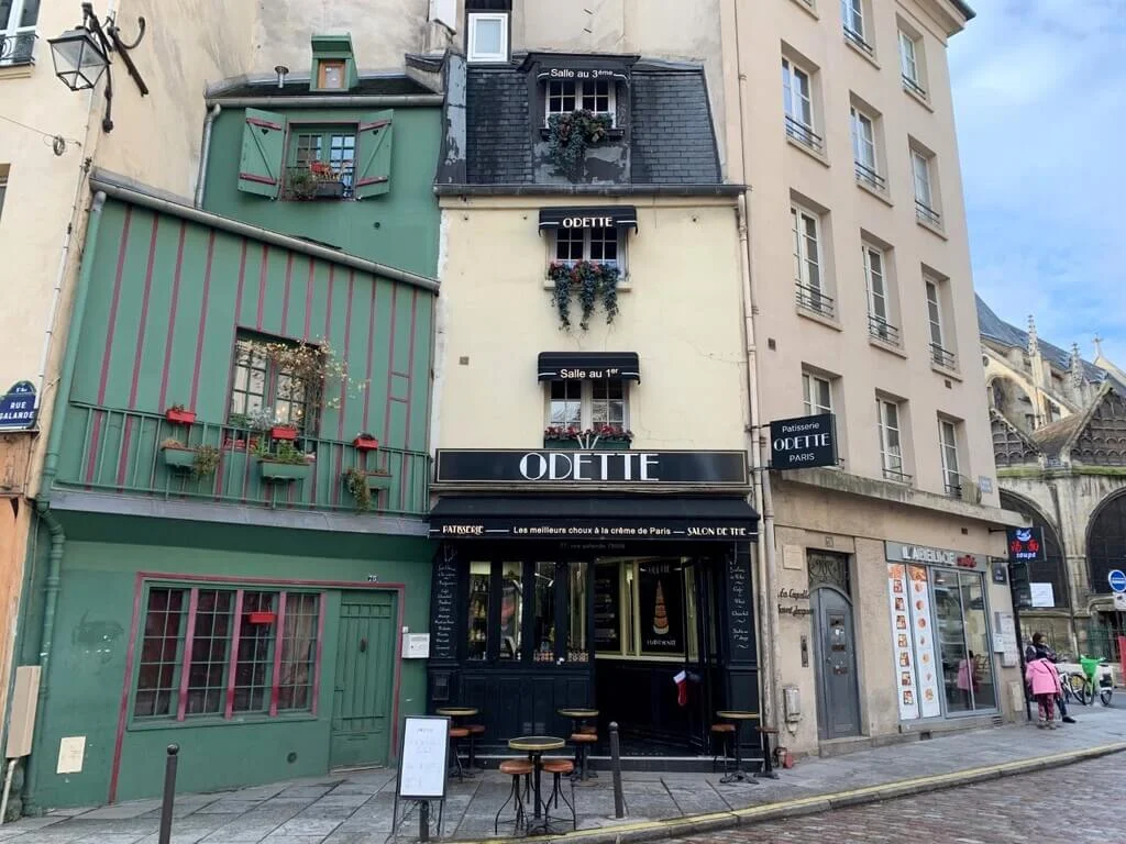 Pastelería Odette en la Rue Galande