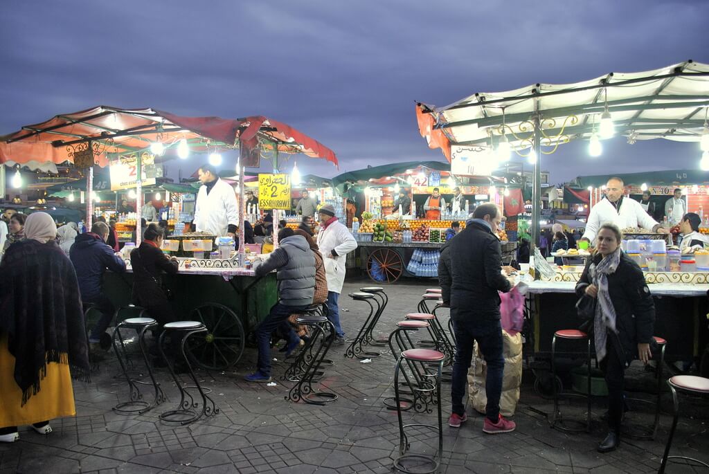 Plaza Jemma el Fna de noche