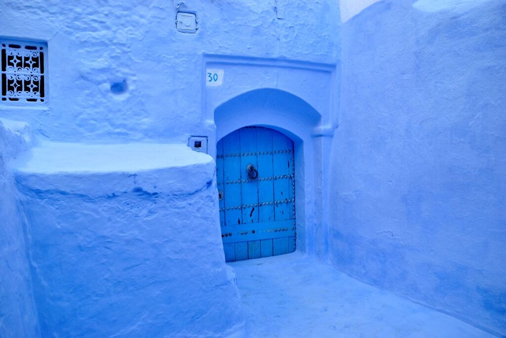 El azul intenso de Chefchaouen