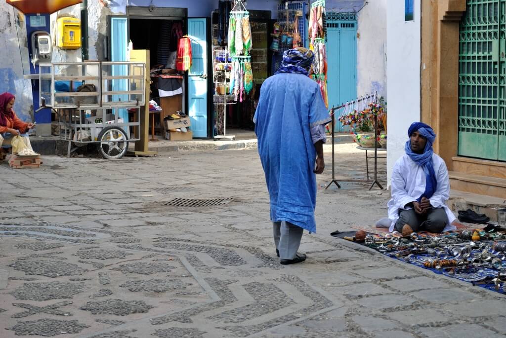 Vendedores ambulantes en Plaza Outa El-Hamman