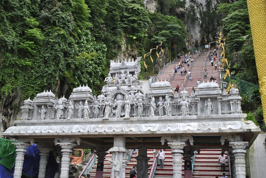 Escaleras de acceso a las Batu Caves