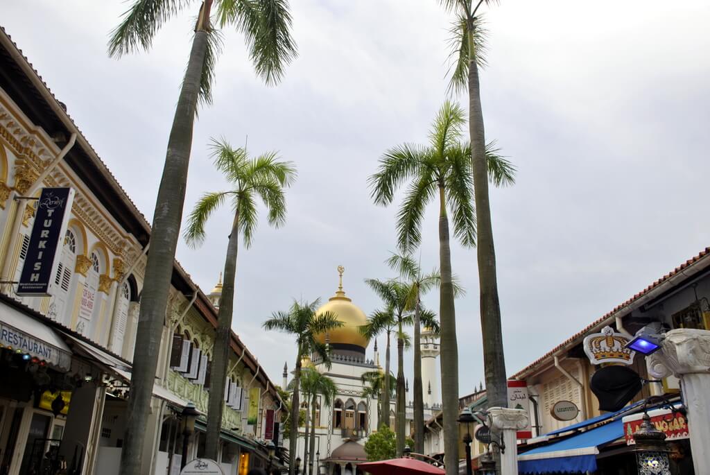 Arab Street. Al fondo la Mezquita del Sultán