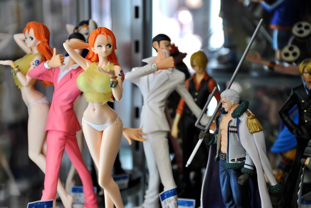 Figuras manga en Tokio