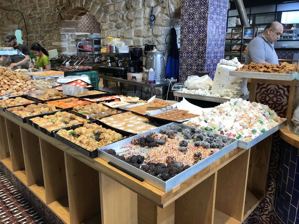Mercado de dulces en Old Jaffa