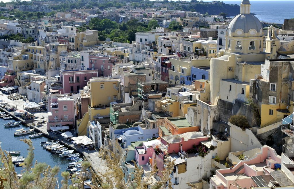 Casas de colores de Marina Corricella