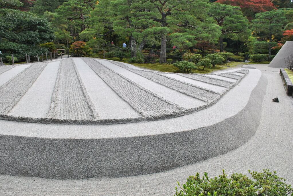 Jardín Mar de Arena plateada