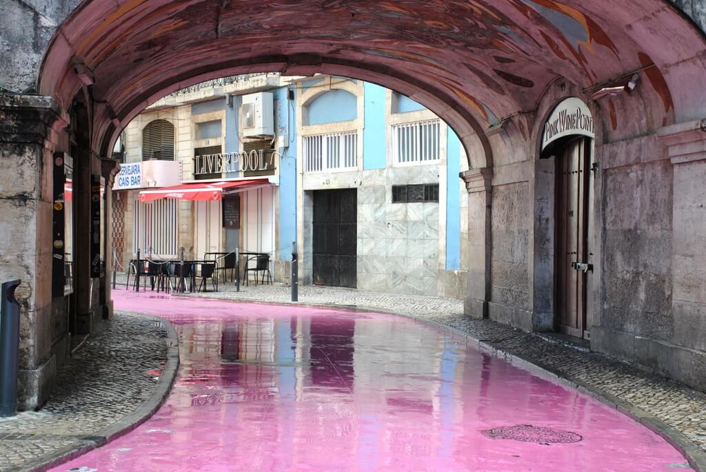 calle rosa de Lisboa