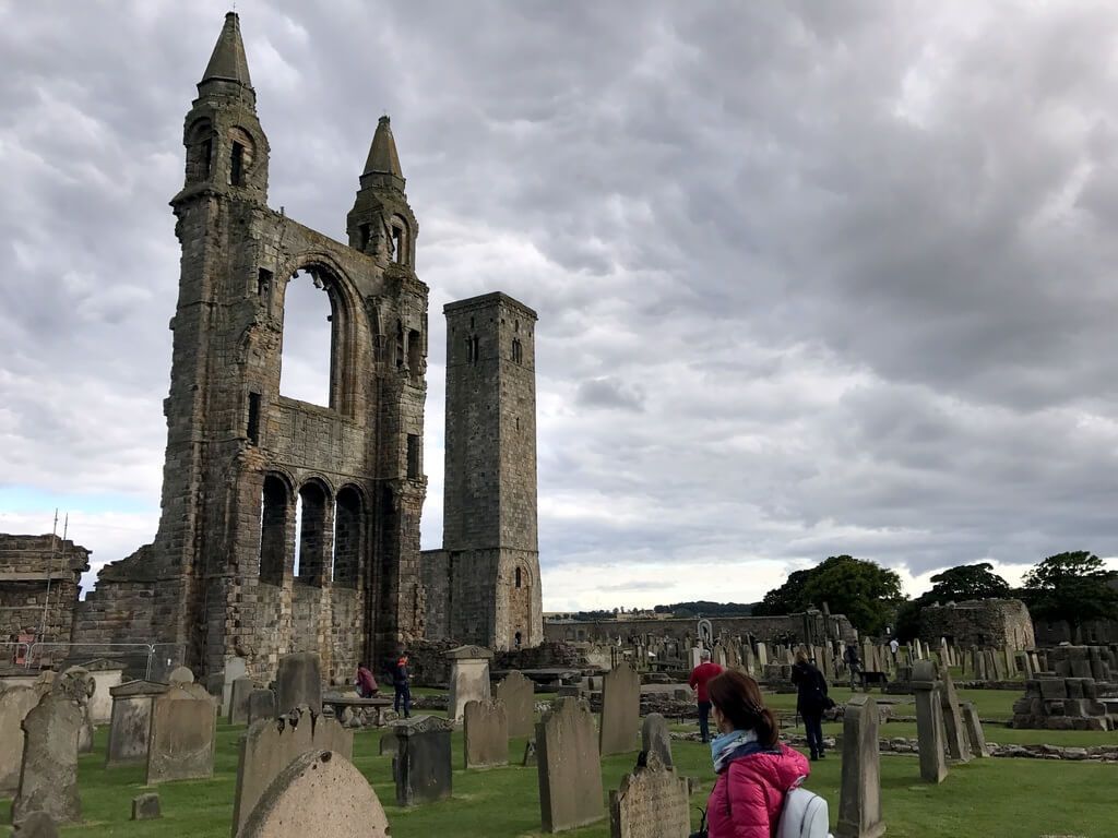 A los pies de la Catedral de St Andrews