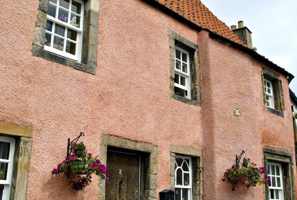 Casas de colores de Culross, Escocia