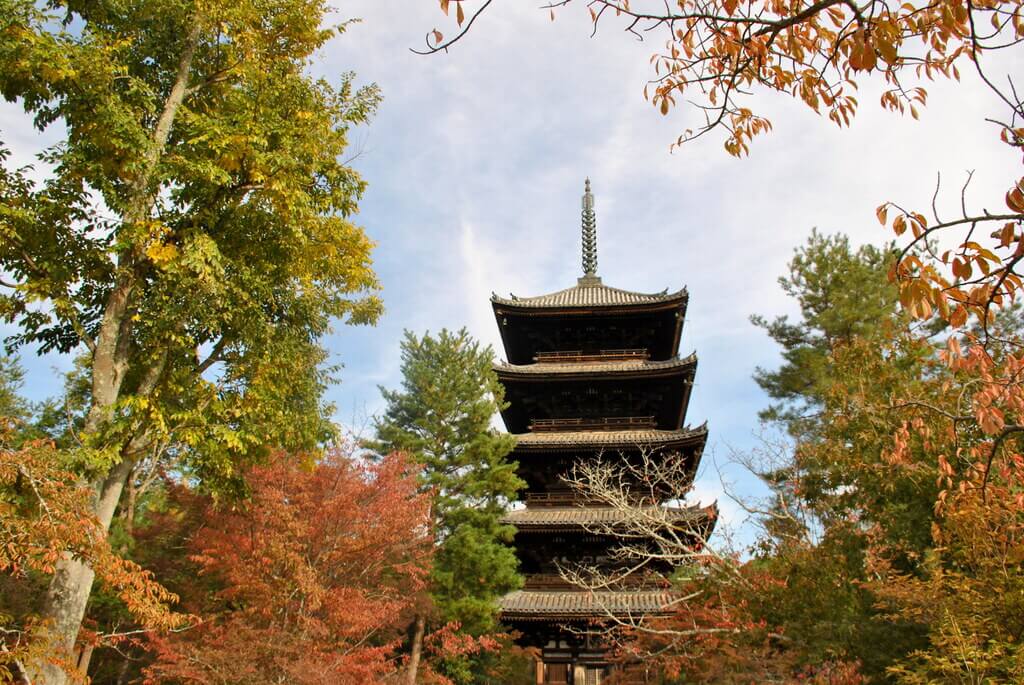 Pagoda de 5 pisos en el templo Ninna-Ji