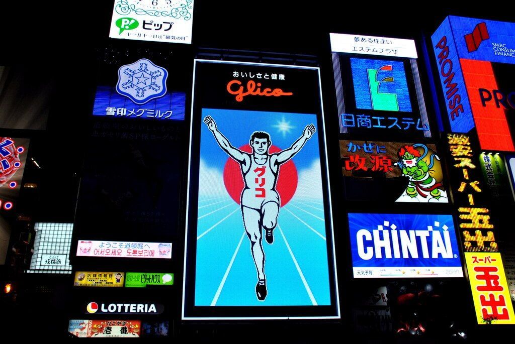 Glico man en Dotonbori