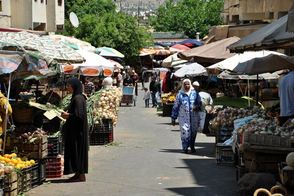 Mercado del barrio andalusí