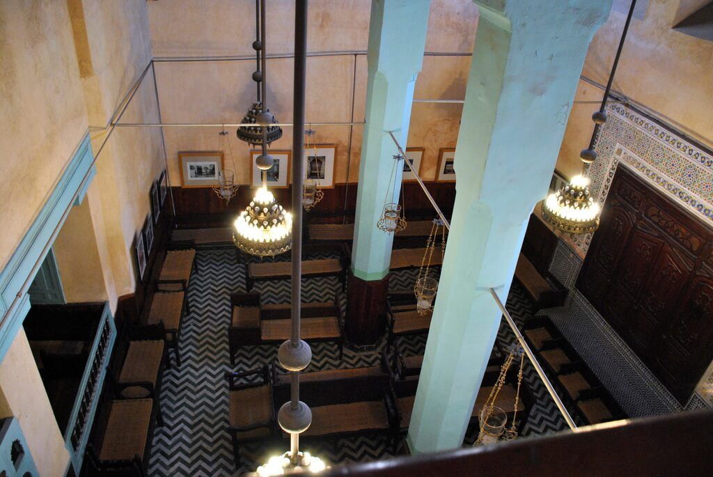 Interior de la sinagoga visto desde la planta superior