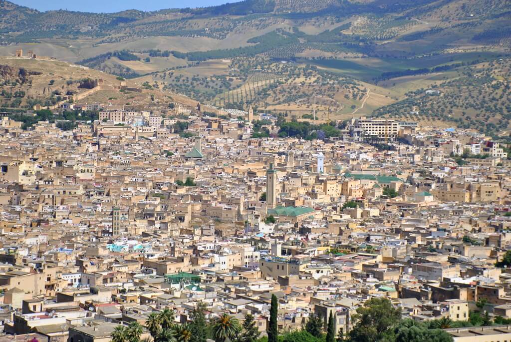 Vista panorámica de Fez desde el Borj Sud