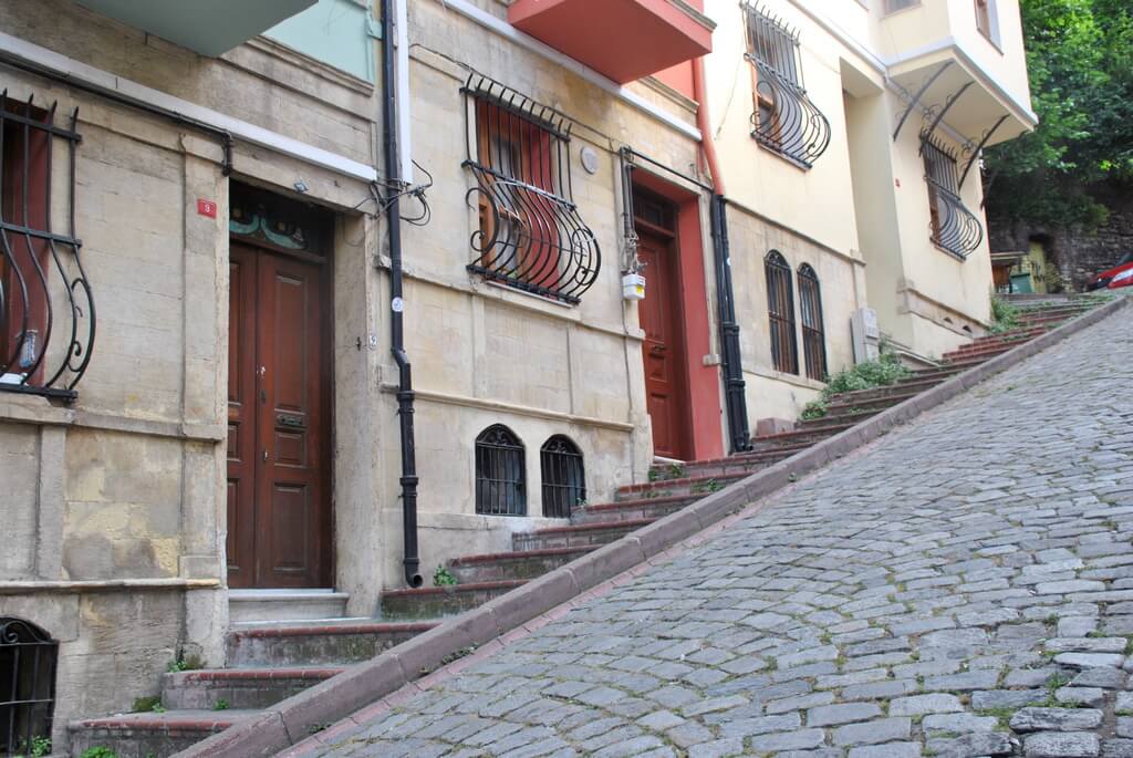 Calle inclinada de Balat