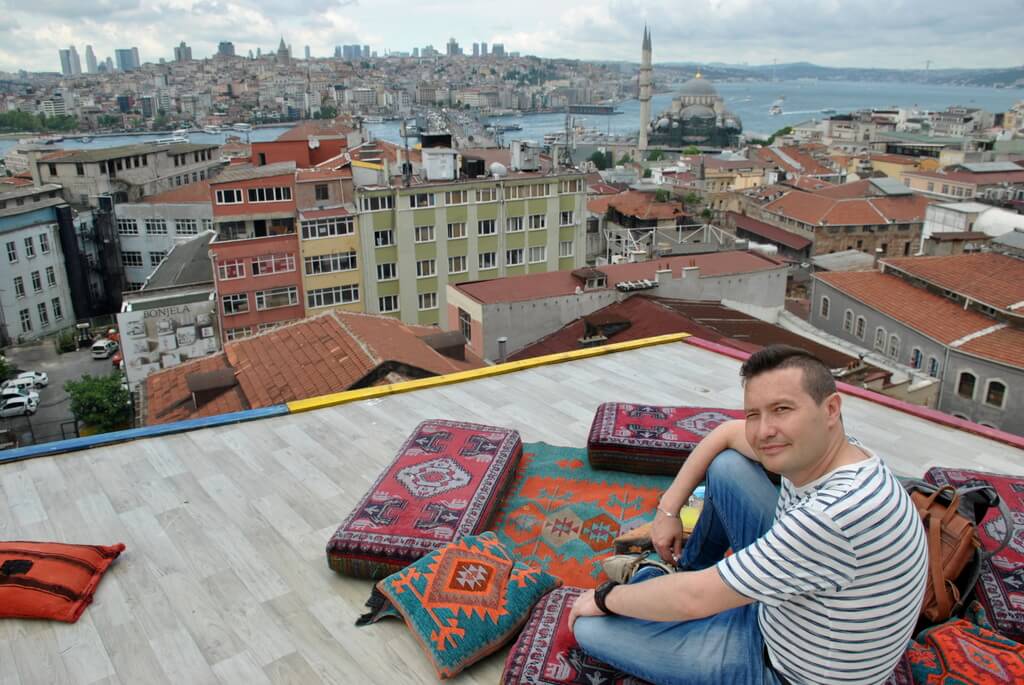 Vistas de Estambul desde Büyuk Valide Han