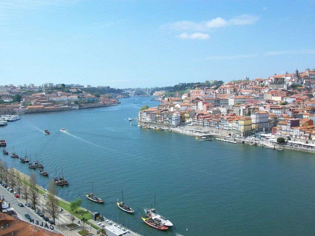 Ribeira desde el mirador del Teleférico de Gaia