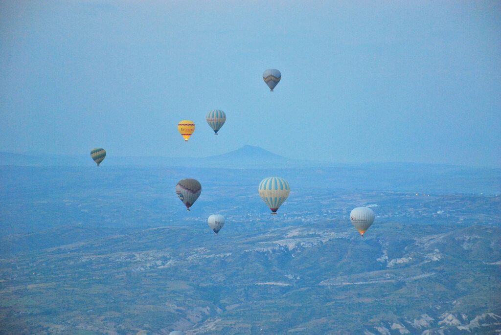 sobrevolando Capadocia