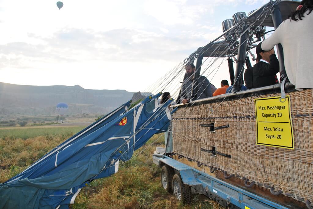 volando en globo