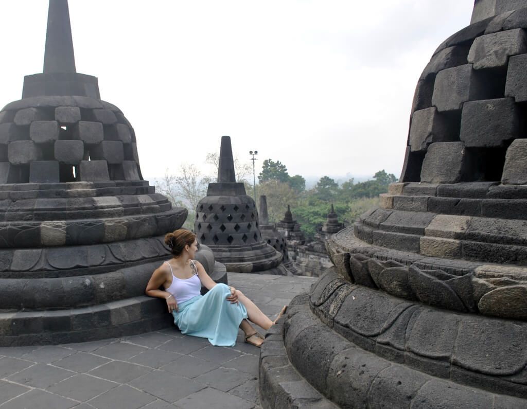 parte superior del Templo de Borobudur