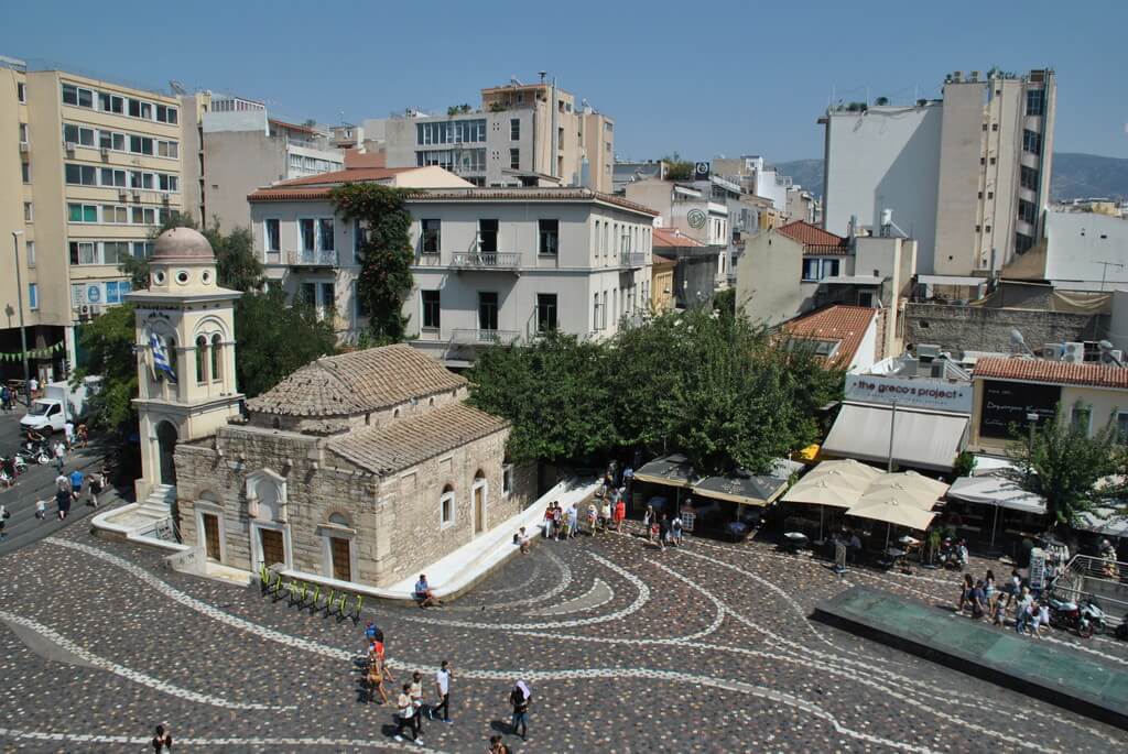 Plaza Monastiraki desde el 360º bar