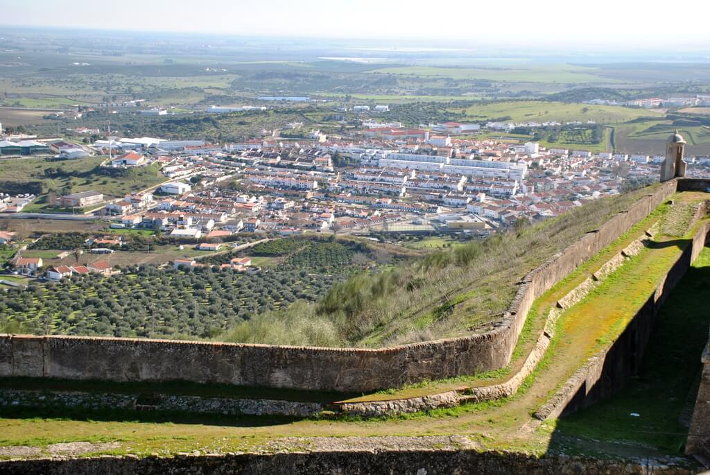 Preciosas vistas de Elvas desde el Fuerte de Graça