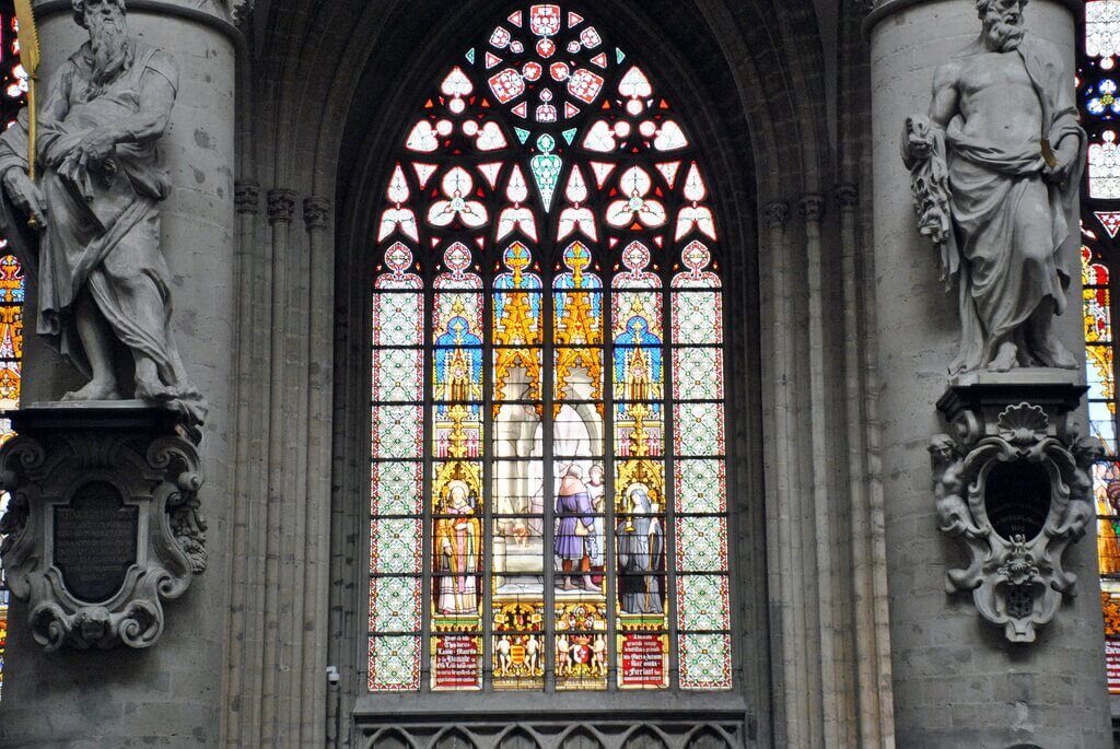 Vidrieras de la catedral de Bruselas