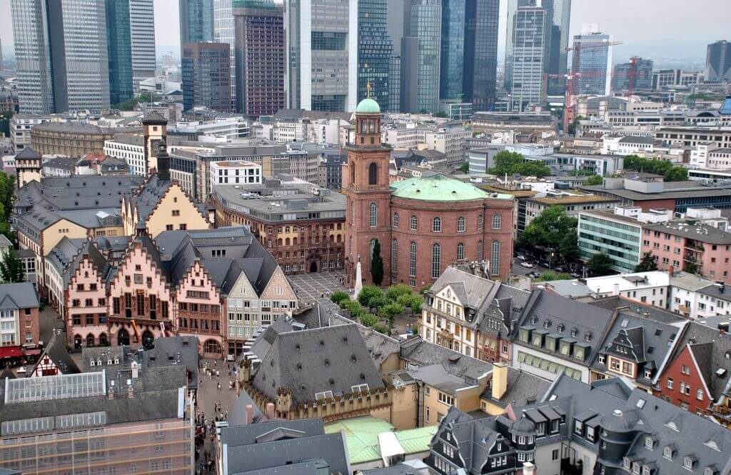 vistas de Frankfurt desde la catedral