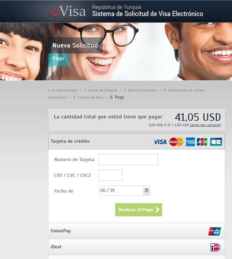 cómo tramitar el visado para Turquía