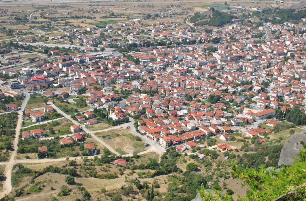 Kalambaka desde el Monasterio de San Esteban