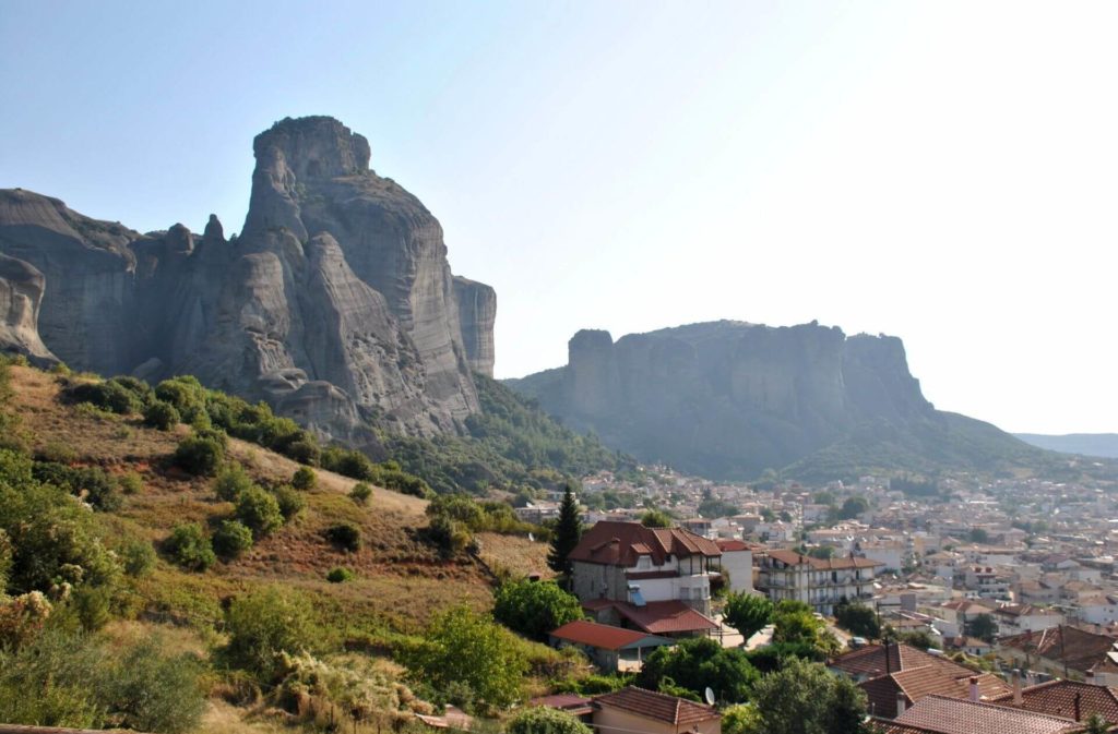 Meteora desde la terraza de nuestra habitación