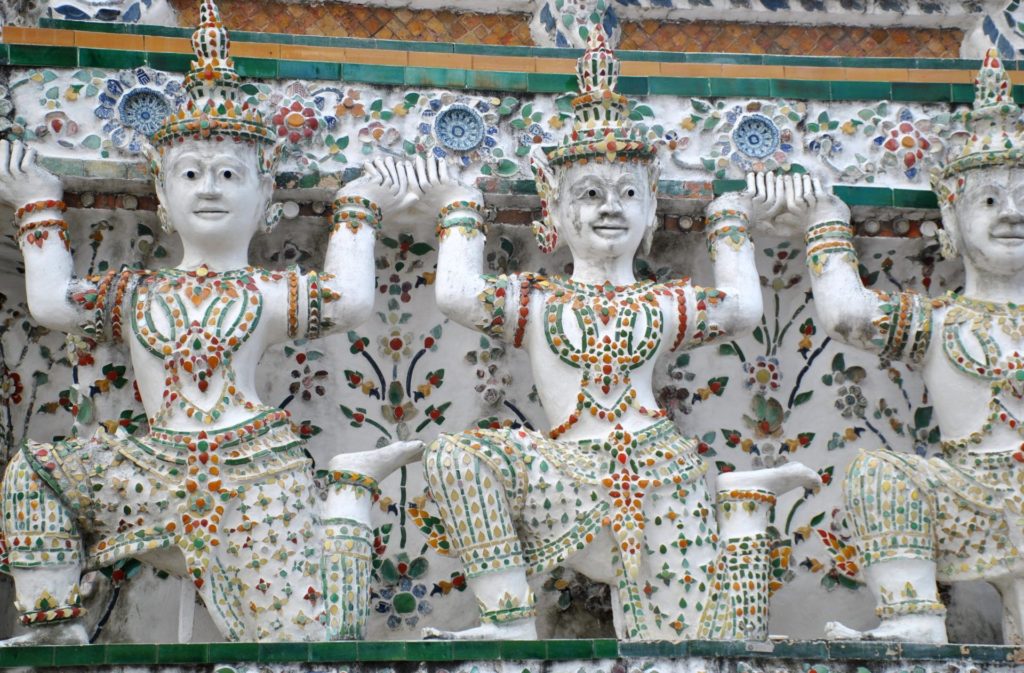 Detalle de la decoración del templo Wat Arun