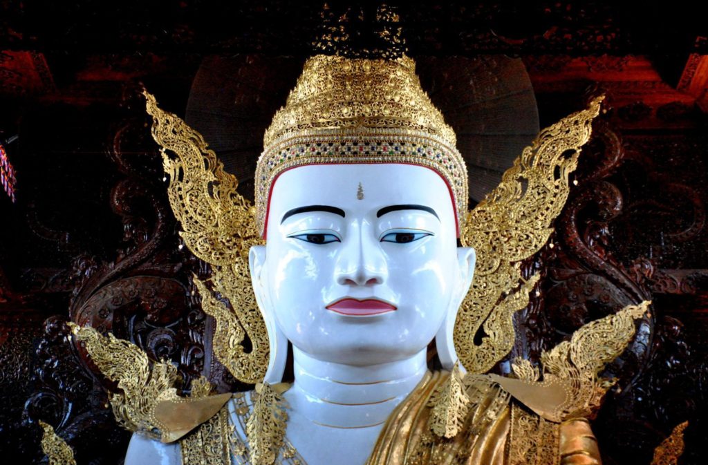 Rostro del Buda sentado de Ngahtatgyi 