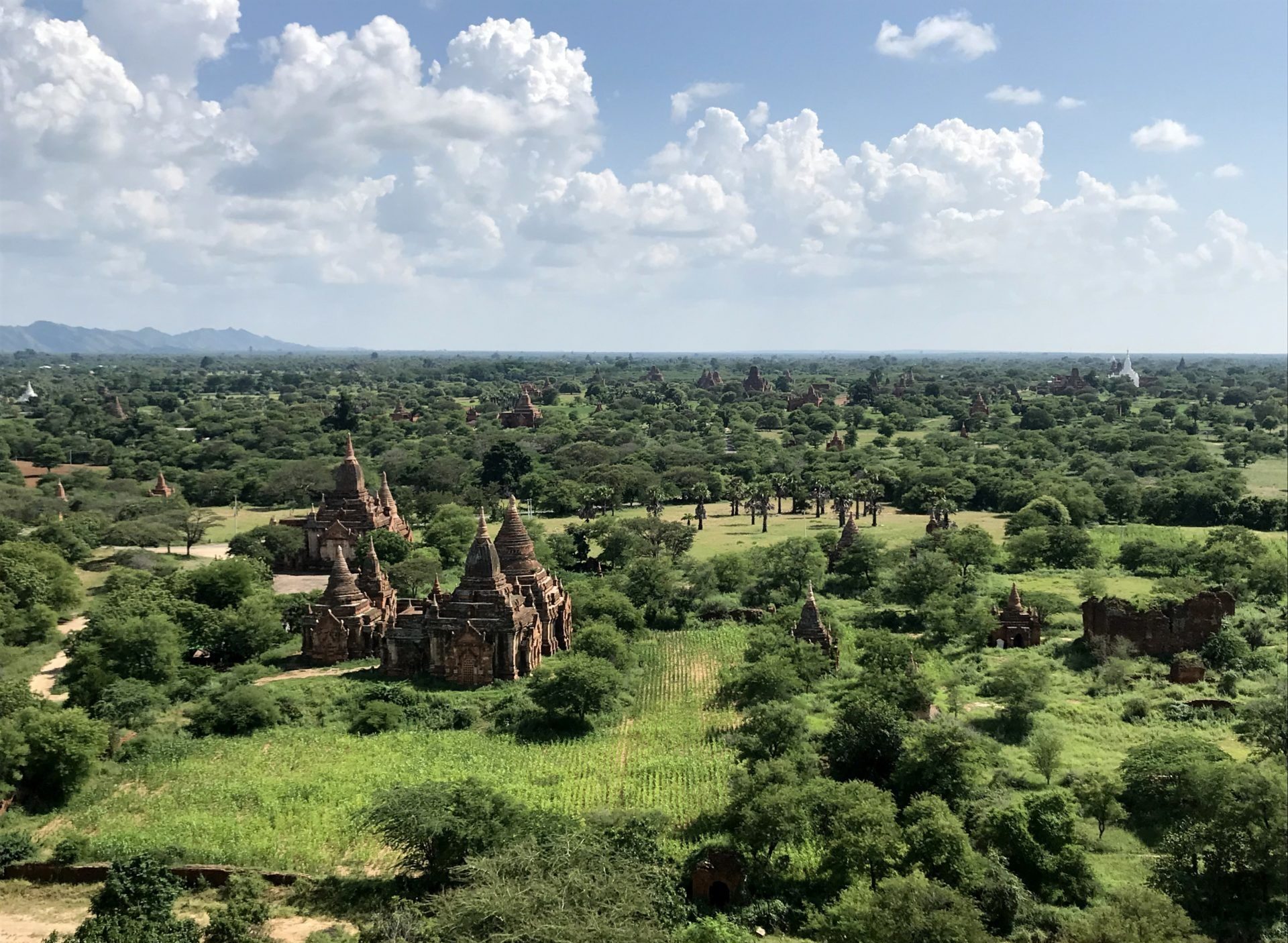 Templos de Bagan desde la torre