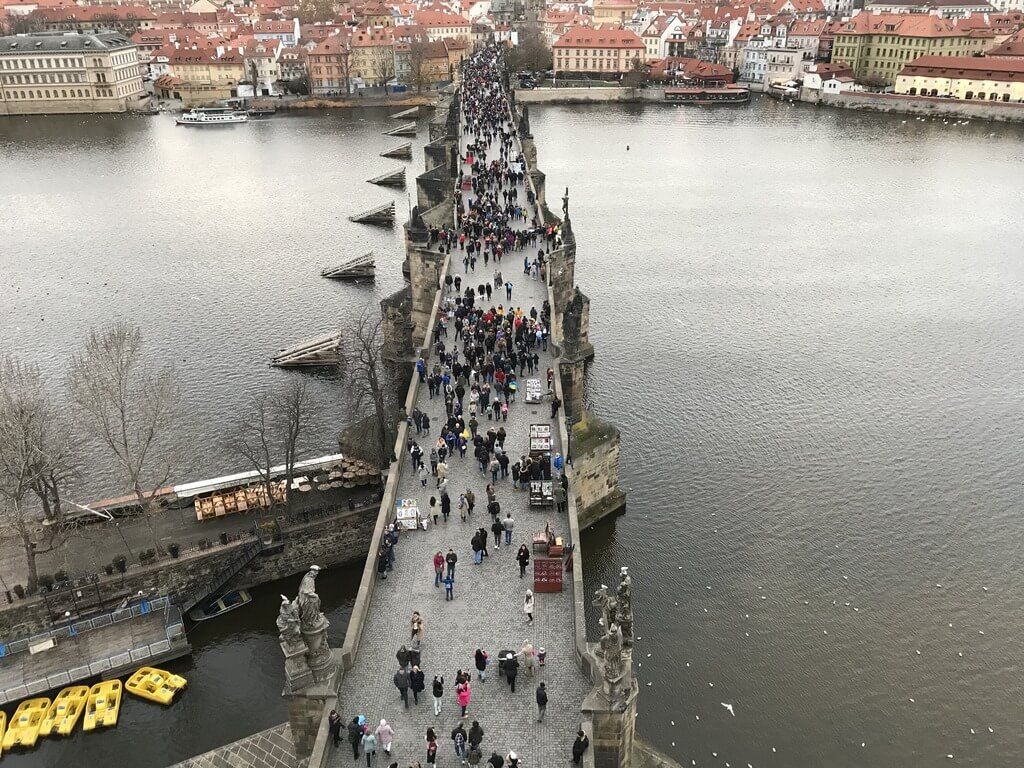 vistas desde la torre del puente de carlos