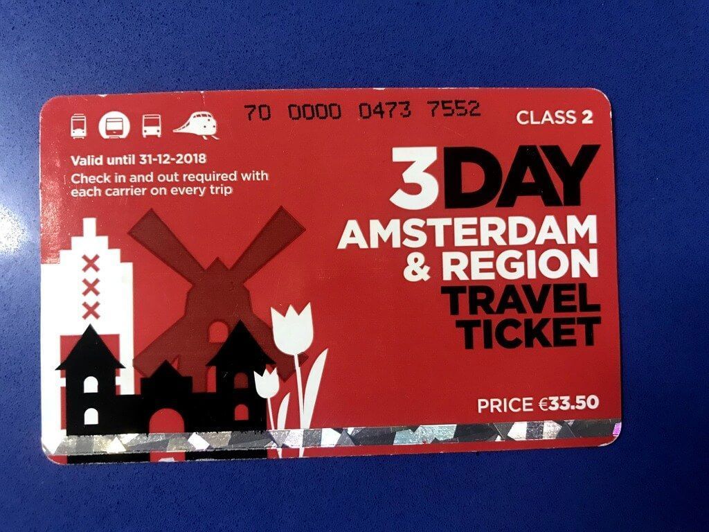 dónde comprar la Amsterdam & Region Travel ticket