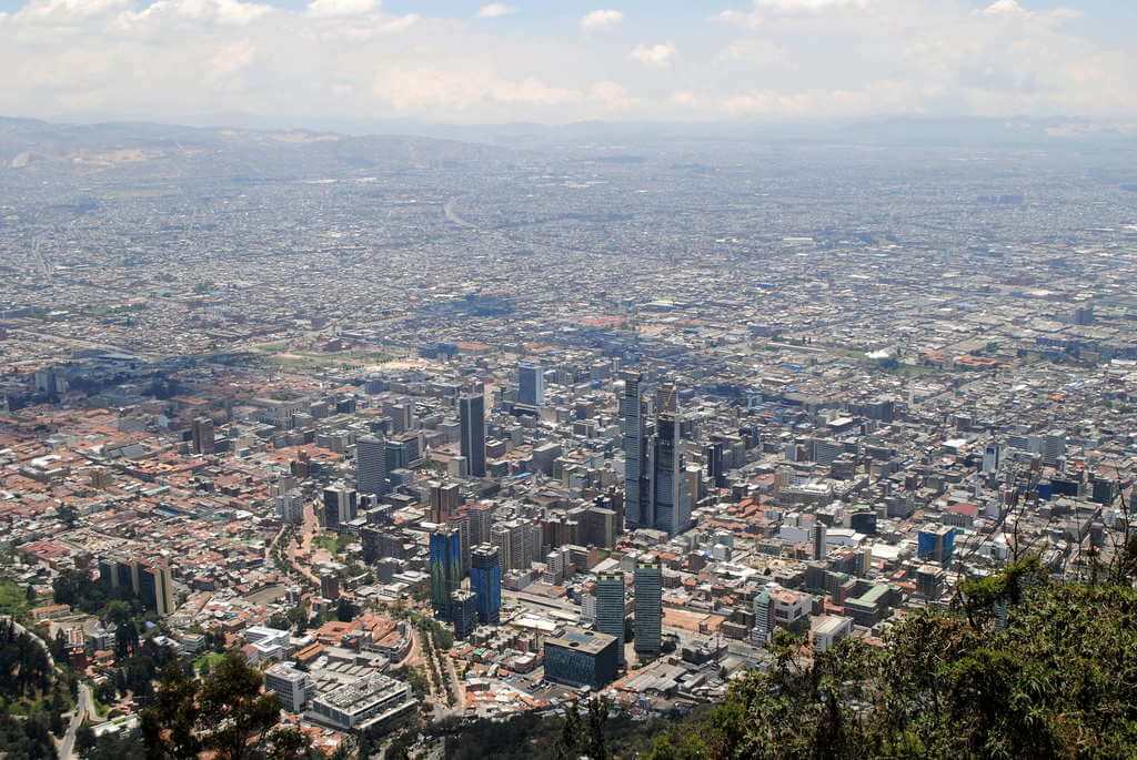 Bogotá desde el Cerro de Monserrate