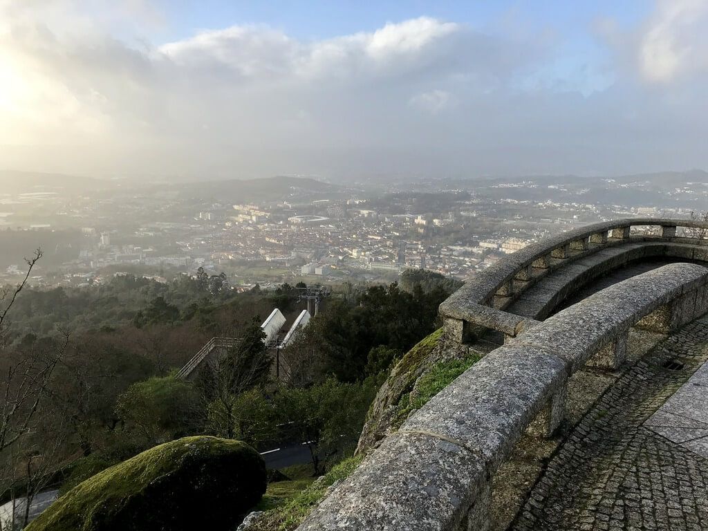 Guimaraes desde el mirador del Santuario