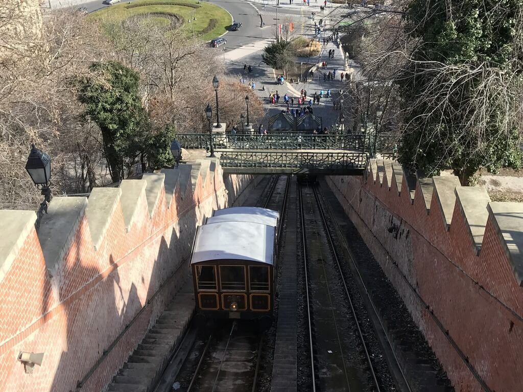 Subida en el funicular Subida en el funicular