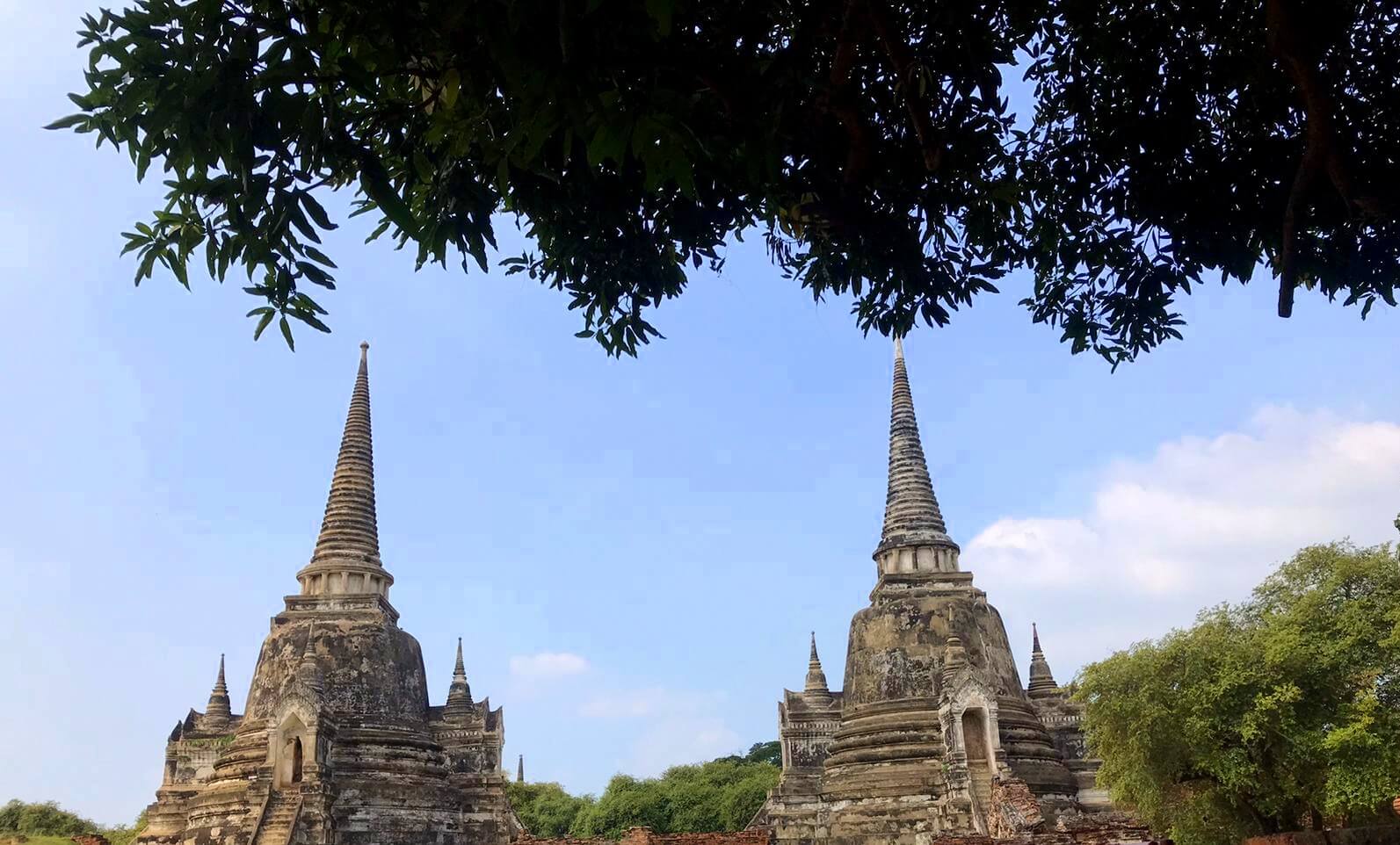 Estupas del Wat Phra Si Sanphet