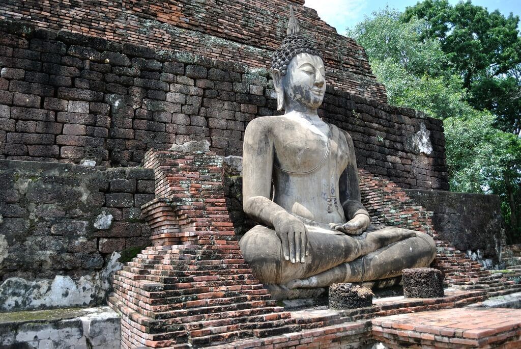 Buda sentado en Wat Traphang Thong