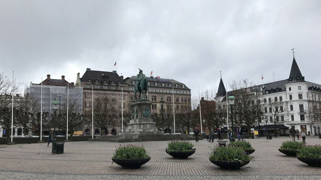 Estatua de Karl Gustav en Stortorget