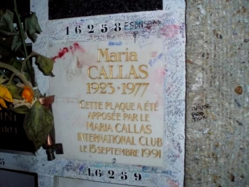 cementerio Père Lachaise, Maria Callas