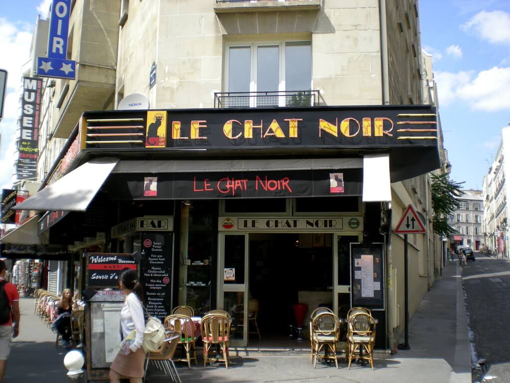 El famoso café Le Chat Noir