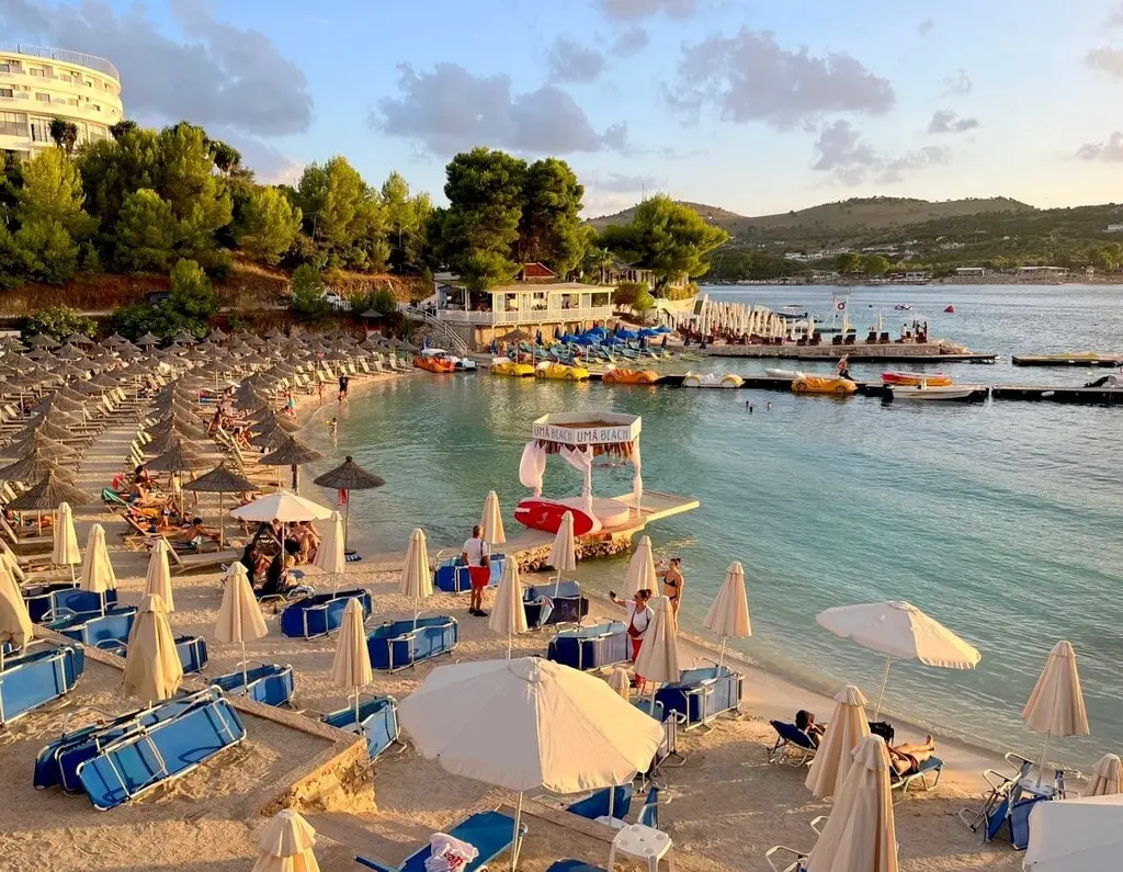 Una de las playas de Ksamil