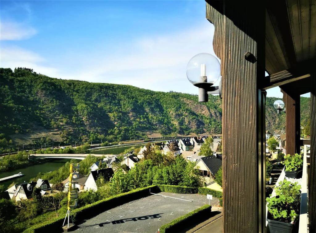 Vistas de Cochem desde el hotel Moselromantik 