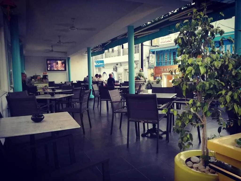 Interior del Canari dónde comer en Hammamet