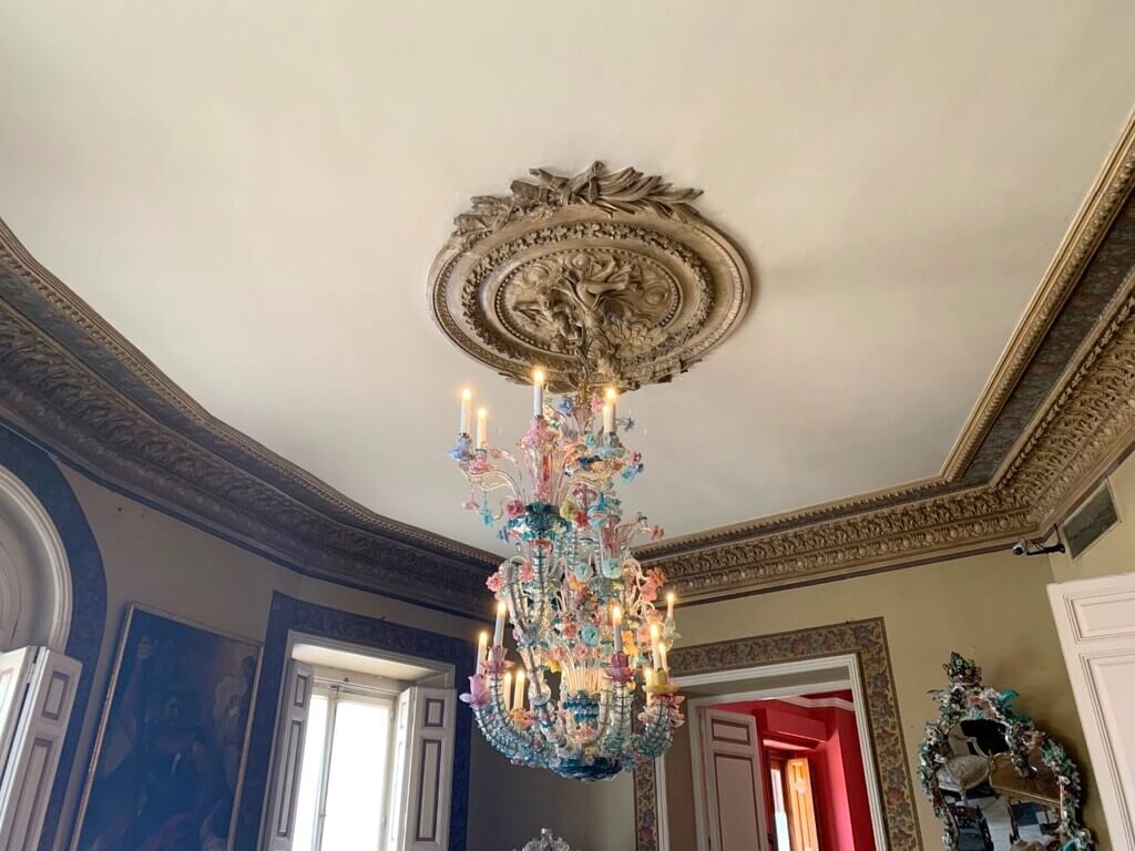 Lámpara de cristal de Murano del Salón Confianza