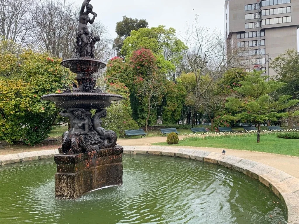 Una fuente de los jardines